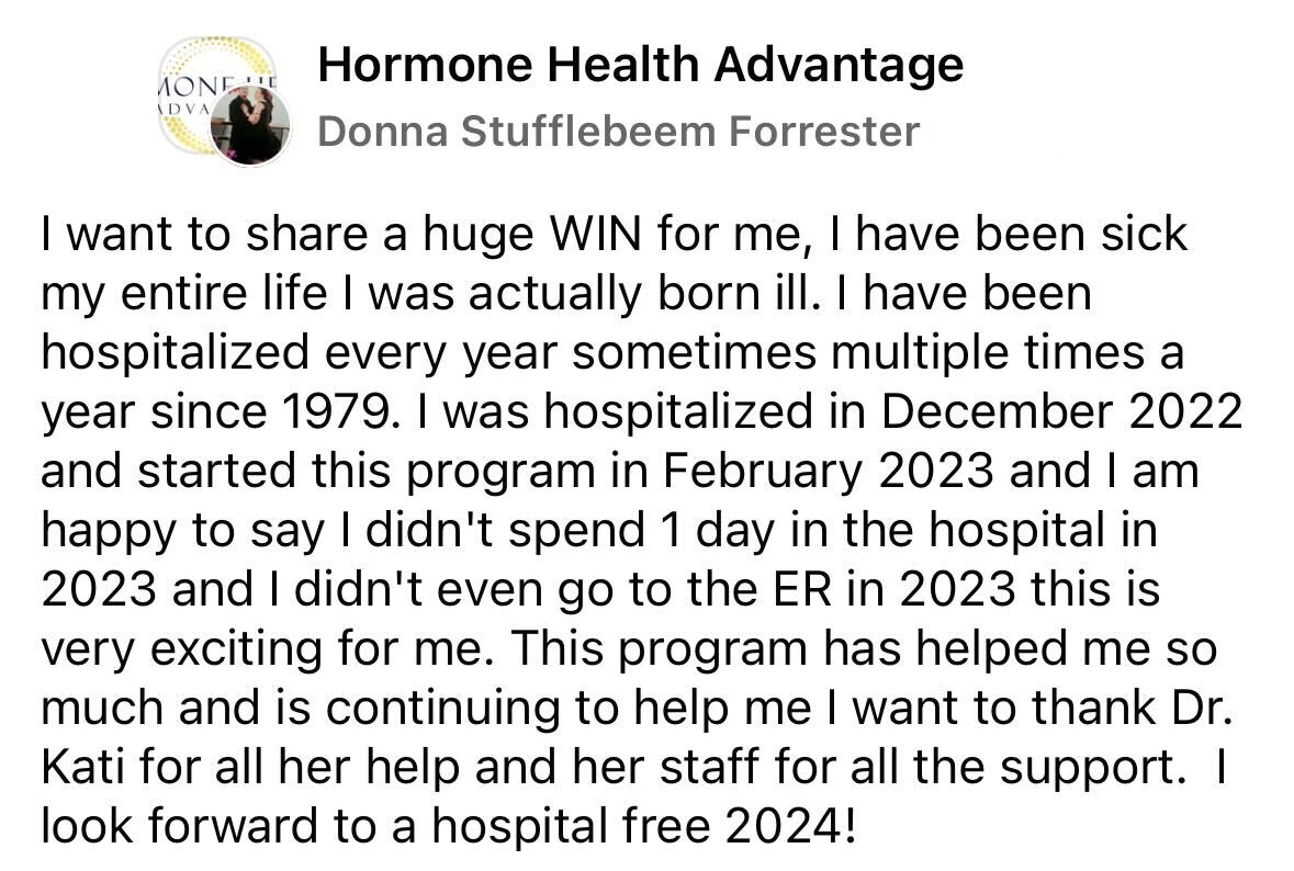 Hormone Therapy Dubuque IN Testimonial